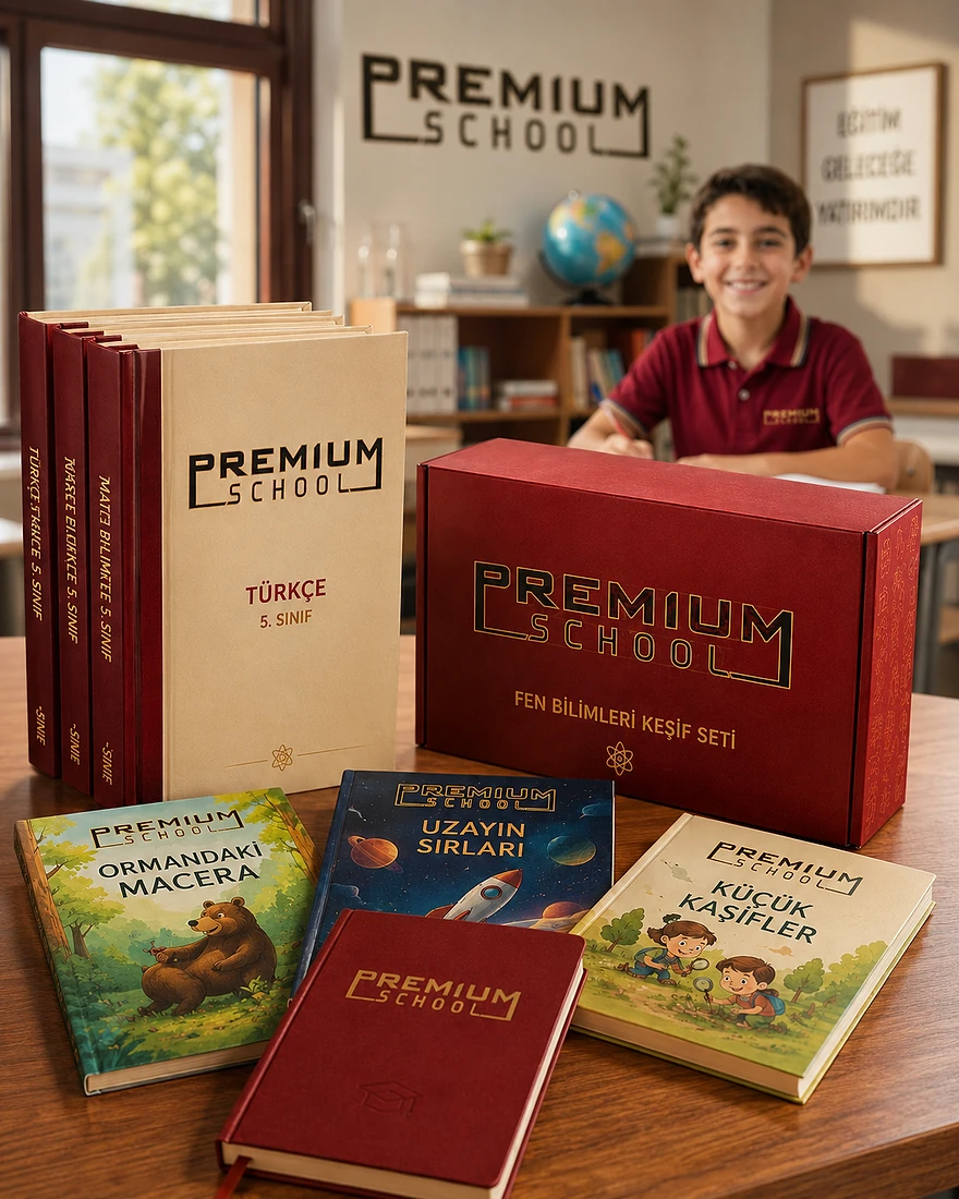 Premium School Eğitim Materyalleri ve Kitap Setleri — yaş gruplarına özel dijital ve fiziksel öğrenme araçları