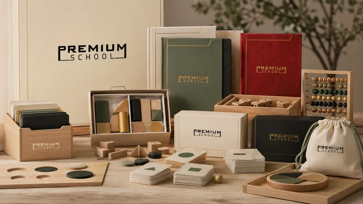 Premium School markalı eğitim materyalleri ve kitap setleri